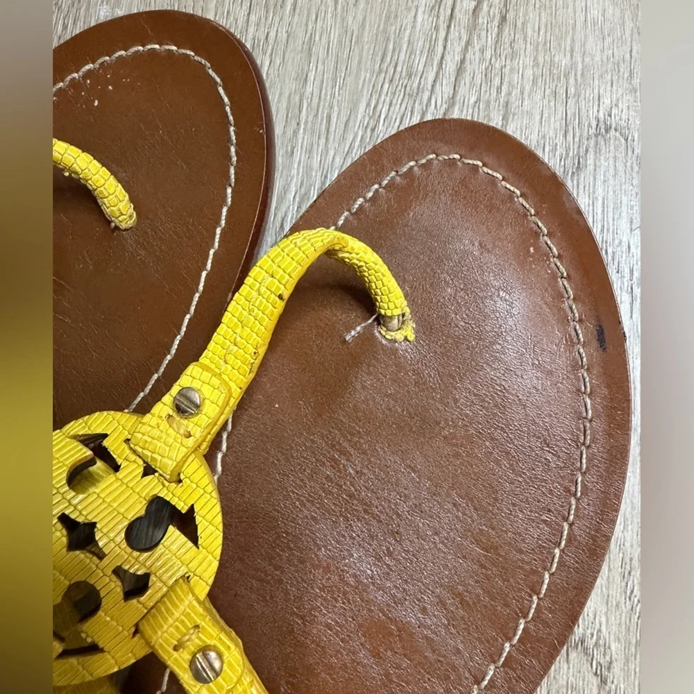 Tory Burch Yellow and Brown Flats
